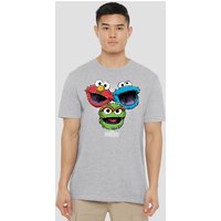 Halftone Heads T Shirt Athletic Heather