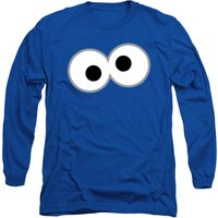 Cookie Monster Eyes Long Sleeve T Shirt Royal