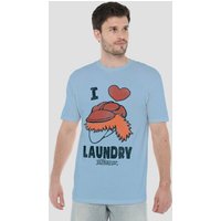 Fraggle Rock Laundry Lover T Shirt Light Blue