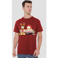 Christmas Banner T Shirt Cardinal