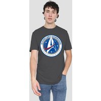 Discovery Starfleet Command T Shirt Charcoal