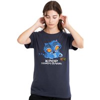 Kpop Demon Hunters Cute Derpy Tiger Cartoon T Shirt Deep Dark