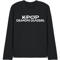 Kpop Demon Hunters White Logo Long Sleeve T Shirt