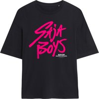 Kpop Demon Hunters Saja Pink Logo Oversized T Shirt