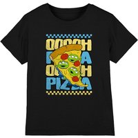 Disney Boy's Toy Story Aliens Ooooh Pizza Kids T-Shirt in Black | Size: 5-6 Years