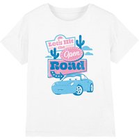 Disney Girl's Cars Sally Carrera Open Road Kids T-Shirt in White | Size: 7-8 Years