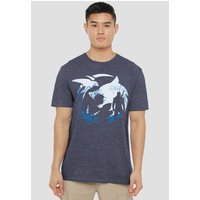 Logo Silhouette T Shirt Heather