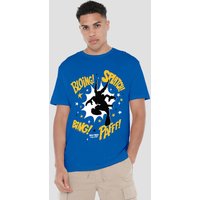 Asterix & Obelix Asterix Fight Silhouette T Shirt Royal Blue