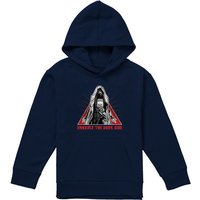 Disney Star Wars The Acolyte Embrace The Dark Side Of The Force Youth Kids Pull-Over Hoodie, Navy | Size: 9-11 Years