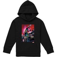 Marvel X-Men Wolverine Nightcrawler Cover Youth Kids Pull-Over Hoodie, Black | Size: 5-6 Years