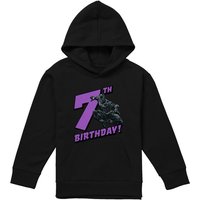 Marvel Black Panther Birthday 7 Youth Kids Pull-Over Hoodie, Black | Size: 7-8 Years