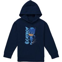 Hasbro PJ Masks Cat Boy Youth Kids Pull-Over Hoodie, Navy | Size: 9-11 Years