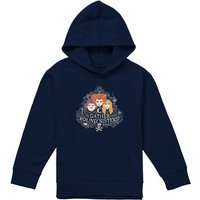 Disney Hocus Pocus Sanderson Sisters Gather Round Sisters Youth Kids Pull-Over Hoodie, Navy | Size: 7-8 Years