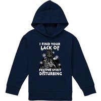 Disney Star Wars Christmas Darth Vader Lack Of Spirit Youth Kids Pull-Over Hoodie, Navy | Size: 7-8 Years