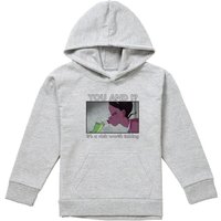 Disney The Princess & The Frog Tiana A Risk Worth Taking Youth Kids Pull-Over Hoodie, Athletic Heather in Grey | Size: 5-6 Years