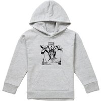 Marvel X-Men Wolverine Jump Youth Kids Pull-Over Hoodie, Athletic Heather in Grey | Size: 7-8 Years