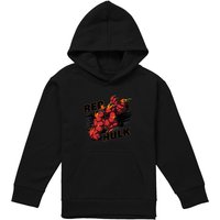 Marvel Red Hulk Fire Youth Kids Pull-Over Hoodie, Black | Size: 7-8 Years