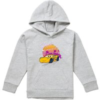 Disney Dinoco Sunset Youth Kids Pull-Over Hoodie, Athletic Heather in Grey | Size: 12-13 Years