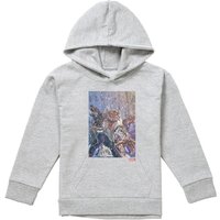 Marvel X-Men Sabretooth Dogs Youth Kids Pull-Over Hoodie, Athletic Heather in Grey | Size: 9-11 Years