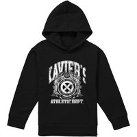 Marvel X-Men Professor Xaviers Athletic Dept White Youth Kids Pull-Over Hoodie, Black | Size: 5-6 Years
