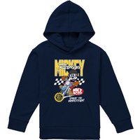 Disney Motor Bike Racing Youth Kids Pull-Over Hoodie, Navy | Size: 12-13 Years