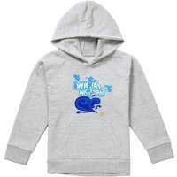 Disney Aladdin Official Wish Granter, The Genie Youth Kids Pull-Over Hoodie, Athletic Heather in Grey | Size: 9-11 Years