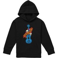 Disney Coco Remember Me Guitar With Skulls Youth Kids Pull-Over Hoodie, Black | Size: 5-6 Years