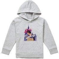 Disney Snow White Dream Your Destiny Youth Kids Pull-Over Hoodie, Athletic Heather in Grey | Size: 9-11 Years