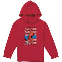 Marvel Friendly Neighborhood Spiderman Thwip Youth Kids Pull-Over Hoodie, Red | Size: 12-13 Years