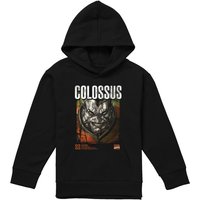 Marvel X-Men Colossus Info Youth Kids Pull-Over Hoodie, Black | Size: 7-8 Years