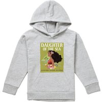 Disney Moana Daughter Of The Sea Youth Kids Pull-Over Hoodie, Athletic Heather in Grey | Size: 7-8 Years