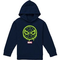 Marvel Spider Man Lo Youth Kids Pull-Over Hoodie, Navy | Size: 12-13 Years