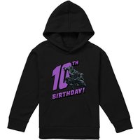 Marvel Black Panther Birthday 10 Youth Kids Pull-Over Hoodie, Black | Size: 9-11 Years