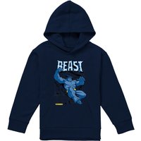 Marvel X-Men Beast Comic Youth Kids Pull-Over Hoodie, Navy | Size: 9-11 Years