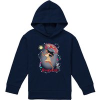 Disney Pocahontas Birthday Princess With Meeko Youth Kids Pull-Over Hoodie, Navy | Size: 9-11 Years