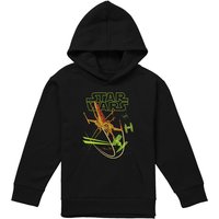 Disney Star Wars Xwing Attacker Youth Kids Pull-Over Hoodie, Black | Size: 5-6 Years