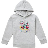 Mickey Mouse & Minnie Christmas Kiss Pull Over Hoodie Athletic Heather