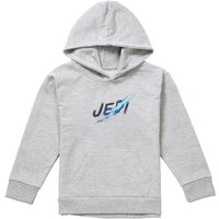 Disney Obiwan Kenobi Jedi Slash Youth Kids Pull-Over Hoodie, Athletic Heather in Grey | Size: 7-8 Years