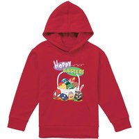 Marvel Heroes Hoppy Easter Eggs Youth Kids Pull-Over Hoodie, Red | Size: 12-13 Years