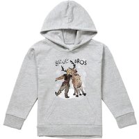 Disney Frozen Sven & Kristoff Snow Bros Youth Kids Pull-Over Hoodie, Athletic Heather in Grey | Size: 5-6 Years