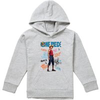 Luffy Pirate Life Pull Over Hoodie Athletic Heather