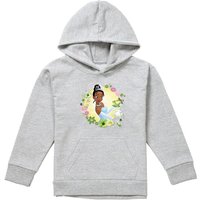 Disney The Princess & The Frog Tiana & Prince Naveen Youth Kids Pull-Over Hoodie, Athletic Heather in Grey | Size: 12-13 Years