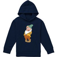Snow White And The Seven Dwarfs, Flirty Bashful Youth Kids Pull-Over Hoodie, Navy | Size: 12-13 Years