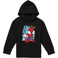 Marvel Spidey & His Amazing Friends Spidey Senses Youth Kids Pull-Over Hoodie, Black | Size: 5-6 Years