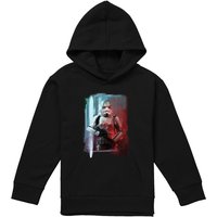 Disney Obiwan Kenobi Stormtrooper Painted Youth Kids Pull-Over Hoodie, Black | Size: 9-11 Years