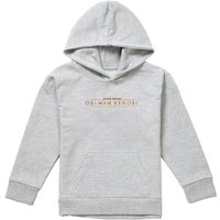 Disney Obiwan Kenobi Logo Youth Kids Pull-Over Hoodie, Athletic Heather in Grey | Size: 7-8 Years