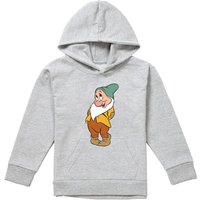 Snow White And The Seven Dwarfs, Flirty Bashful Youth Kids Pull-Over Hoodie, Athletic Heather in Grey | Size: 12-13 Years