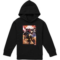 Marvel X-Men Team Attack Youth Kids Pull-Over Hoodie, Black | Size: 9-11 Years