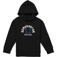 Stranger Things Demogorgon Fan Club Youth Kids Pull-Over Hoodie, Black | Size: 7-8 Years