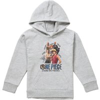 Straw Hat Pirate Pull Over Hoodie Athletic Heather